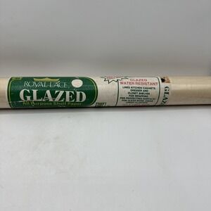 Royal Lace Glazed Shelf Paper 42 Square Feet Made In USA Vintage Never Opened